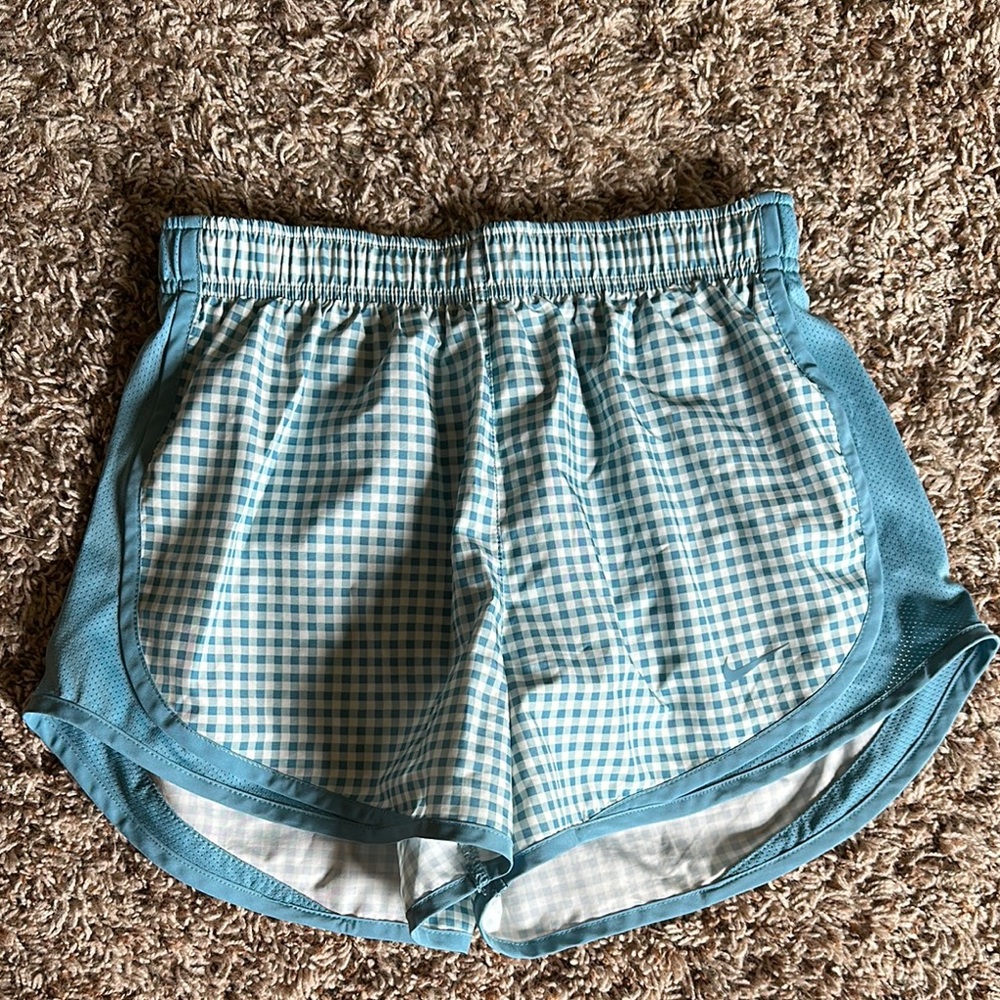 Nike Blue Gingham Shorts